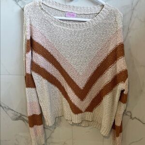 Cozy Chevron Knit Sweater